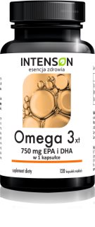 Intenson Omega 3 kapsułki do prawidłowego funkcjonowania serca i mózgu 120 caps.