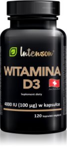 Intenson Vitamin D3 4000 IU kapsułki dla zdrowia kości i stawów 120 caps.