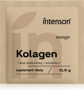 Intenson Kolagen + witamina C + kwas hialuronowy napój kolagenowy instant z kwasem hialuronowym