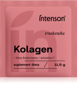 Intenson Kolagen + witamina C + kwas hialuronowy napój kolagenowy instant z kwasem hialuronowym