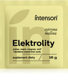Intenson Elektrolity napoje z elektrolitami dla sportowców smak Raspberry–Lemon 16 g