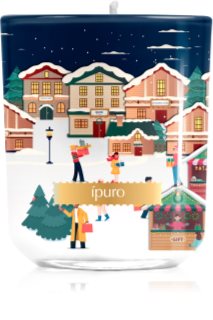 ípuro Christmas Town Festive Rush Duftkerze mit Deckel 270 g