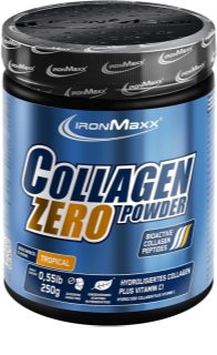 IronMaxx Collagen Powder Zero Förderung einer normalen Knochen- und Zahngesundheit mit Vitamin C Geschmack Tropical 250 g