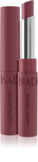 IsaDora The Matte Lipstick mattahuulipuna kosteuttava vaikutus