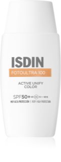 ISDIN FotoUltra 100 Active Unify Color Depigmentant SPF50+ schützendes getöntes Gesichtsfluid 50 ml