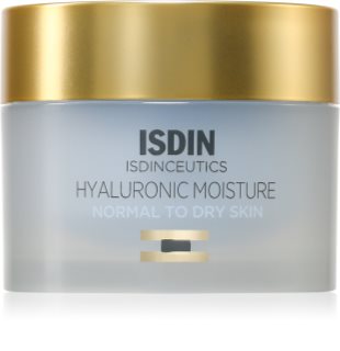 ISDIN Isdinceutics Hyaluronic Moisture Normal To Dry Skin Ceram denní krém pro normální a suchou pleť plnitelný 50 g