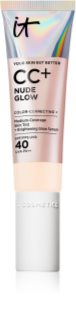 IT Cosmetics Your Skin But Better CC + Nude Glow CC creme med lysende effekt SPF 40 Fair Porcelain 32 ml