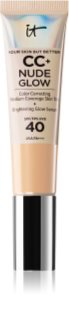 IT Cosmetics Your Skin But Better CC + Nude Glow CC krém az élénk bőrért SPF 40 Fair Ivory 32 ml