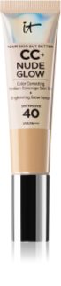 IT Cosmetics Your Skin But Better CC + Nude Glow make-up pro rozjasnění pleti SPF 40