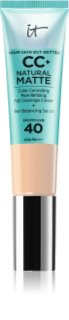 IT Cosmetics Your Skin But Better CC+ Natural Matte CC krém matt hatásért SPF 40 Fair 32 ml