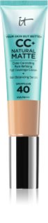 IT Cosmetics Your Skin But Better CC+ Natural Matte fond de teint matifiant SPF 40