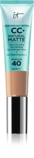 IT Cosmetics Your Skin But Better CC+ Natural Matte CC krém matt hatásért SPF 40 Neutral Medium 32 ml