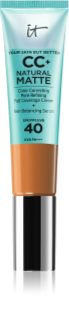 IT Cosmetics Your Skin But Better CC+ Natural Matte CC krém matt hatásért SPF 40 Rich 32 ml