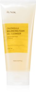 iUnik Calendula Balancing Foam Gel Cleanser hloubkově čisticí gel se zklidňujícím účinkem 150 ml