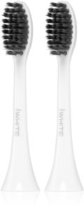 iWhite Instant battery-operated sonic toothbrush replacement heads with activated charcoal 2 pc