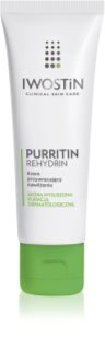 Iwostin Purritin Rehydrin creme de dia hidratante para pele desidratada e irritada por tratamento antiacneico 40 ml