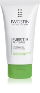 Iwostin Purritin Rehydrin gel de limpeza hidratante para pele desidratada e irritada por tratamento antiacneico 150 ml