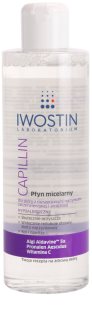 Iwostin Capillin tisztító micellás víz Érzékeny, bőrpírra hajlamos bőrre 215 ml