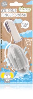 Jack N’ Jill Silicone detská zubná kefka na prst soft 6-18 mesiacov 2 ks