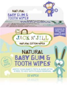 Jack N’ Jill Natural Niisked salvrätikud hammaste ja igemete kaitseks 25 tk