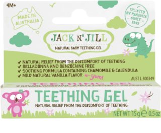 Jack N’ Jill Teething Gel pomirjajoči gel za rast zobkov 4m+ 15 g