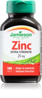 Jamieson Zinc 25 mg tablety pro podporu imunitního systému, krásnou pleť a nehty 100 tbl