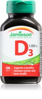 Jamieson Vitamin D3 1000 IU Tabletten für gesunde Knochen und Zähne 240 TABL
