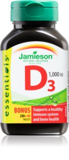 Jamieson Vitamin D3 1000 IU tablety pro podporu zdraví kostí a zubů 240 tbl