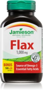 Jamieson Flax 1,000 mg měkké tobolky pro udržení normální hladiny cholesterolu 200 ks