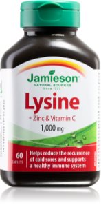 Jamieson Lysine + Zinc & Vitamin C 1000 mg Tabletten zur Stärkung des Immunsystems 60 TAB