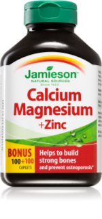 Jamieson Calcium Magnesium + Zinc Tabletten für gesunde Knochen und Zähne 200 TABL