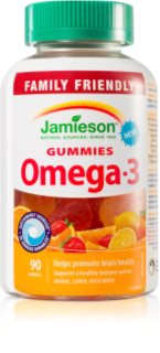 Jamieson Omega-3 Gummies žvýkací měkké tobolky pro normální činnost srdce a mozku 90 ks