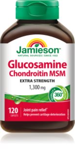 Jamieson Glukosamin Chondroitin MSM 1300 mg pastilles pour assurer un complément alimentaire aux os et articulations 120 p.