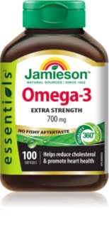 Jamieson Omega-3 Extra Strenght 700 mg capsules molles pour favoriser la fonction du cerveau et améliorer la mémoire 100 pcs