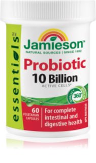 Jamieson Probiotic 10 Billion capsules pour la protection de la microflore intestinale 60 cps