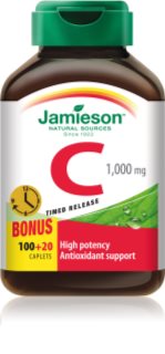 Jamieson C 1000 mg Timed release pastilles pour soutenir le système immunitaire, prendre soin de la peau et des ongles 120 p.