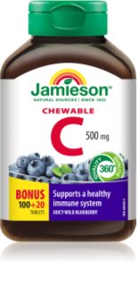 Jamieson C Chewables 500 mg comprimés à sucer pour renforcer l’immunité