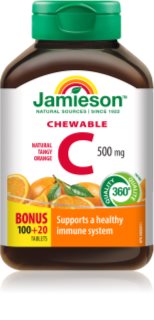 Jamieson C Chewables 500 mg comprimés à sucer pour renforcer l’immunité