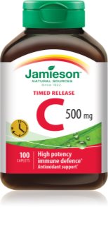 Jamieson C 500 mg Timed release pastilles pour soutenir le système immunitaire, prendre soin de la peau et des ongles 100 p.