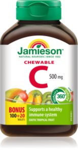 Jamieson C Chewables 500 mg comprimés à sucer pour renforcer l’immunité