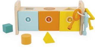 Janod Shape Sorter Box with Keys aktiviteter pussel 18m+ 1 st.