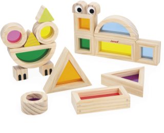 Janod Sensory Game Translucent Blocks aktivnostna igrača 12m+ 12 kos