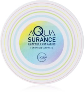 J.Cat Beauty Aquasurance kompaktní pudrový make-up pro střední až plné krytí odstín 101 Ivory 9 g