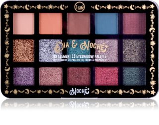 J.Cat Beauty Dia & Noche paletka očných tieňov odtieň 102 Noche 16 g