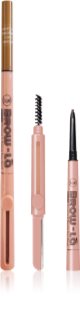 J.Cat Beauty Brow-LA szemöldök ceruza kefével árnyalat 103 Medium Cool Brown 0.08 g