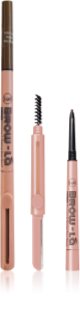 J.Cat Beauty Brow-LA szemöldök ceruza kefével árnyalat 104 Rich Brown 0.08 g