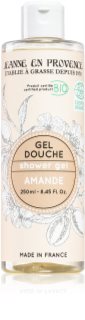Jeanne en Provence BIO Almond gel de banho nutritivo orgânico para mulheres 250 ml