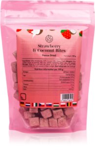 Mandimu Fragole liofilizzate con latte di cocco 100 g frutta essiccata a freddo 100 g