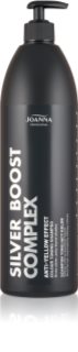 Joanna Silver Boost Complex Violett schampo för neutralisering av gula toner