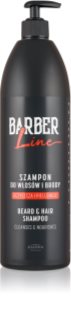 Joanna Barber Line Beard and Hair Shampoo Habeme ja juuste šampoon meestele 1000 ml